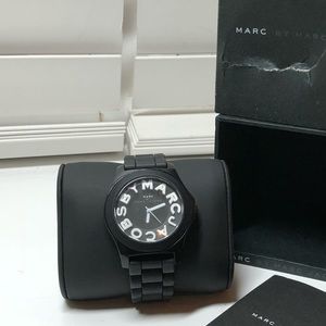 MARC by Marc Jacobs watch.  Black jelly band.
